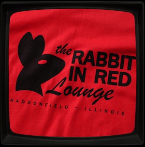 RABBIT IN RED - SOFT JERSEY T-SHIRT