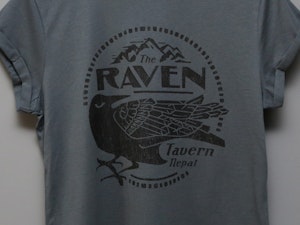 RAVEN TAVERN - LADIES ROLLED SLEEVE T-SHIRT-3