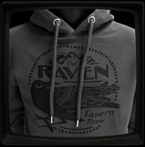 RAVEN TAVERN - ORGANIC HOODED TOP