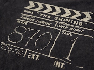 THE SHINING - CLAPPERBOARD LADIES ROLLED SLEEVE T-SHIRT-3
