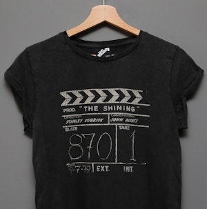 THE SHINING - CLAPPERBOARD LADIES ROLLED SLEEVE T-SHIRT