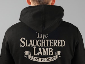 THE SLAUGHTERED LAMB (BREAST) - ZIP-UP HOODED TOP-4