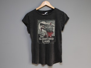 THE SLAUGHTERED LAMB - LADIES ROLLED SLEEVE T-SHIRT-2