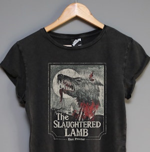THE SLAUGHTERED LAMB - LADIES ROLLED SLEEVE T-SHIRT