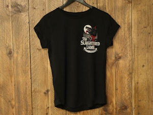 THE SLAUGHTERED LAMB (BREAST) - LADIES ROLLED SLEEVE T-SHIRT-2