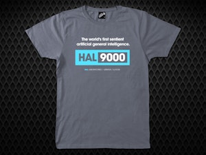 HAL 9000 (GREY) - SOFT JERSEY T-SHIRT-3