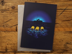 THE THREE BARRELS - GREETING CARD-2