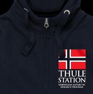 THULE STATION - PEACH FINISH ZIP-UP HOODED TOP