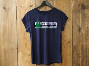 TWIN PINES MALL - LADIES ROLLED SLEEVE T-SHIRT-2