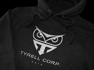 TYRELL CORP. 2019 (SILVER INK) - PEACH FINISH HOODED TOP-3