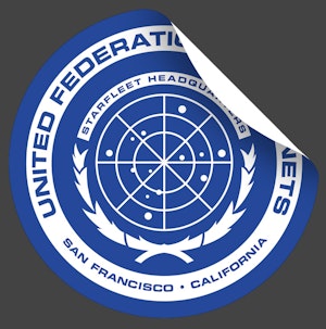 UNITED FEDERATION OF PLANETS - STICKER