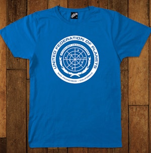 UNITED FEDERATION OF PLANETS - SOFT JERSEY T-SHIRT