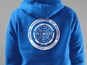 UNITED FEDERATION OF PLANETS - ZIP-UP HOODED TOP-4