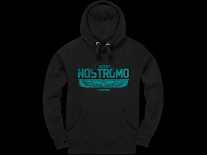 USCSS NOSTROMO (TEAL INK) - PEACH FINISH HOODED TOP-2