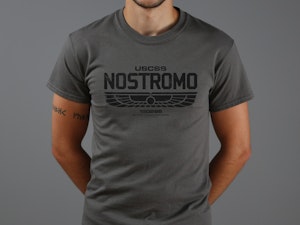 USCSS NOSTROMO (BLACK INK) - REGULAR T-SHIRT-2