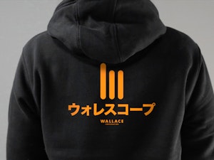 WALLACE CORPORATION - PEACH FINISH ZIP-UP HOODED TOP-4