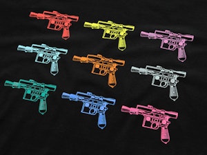 WARHOL BLASTERS - LADIES ROLLED SLEEVE T-SHIRT-3