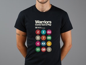 WARRIORS COME OUT AND PLAY (BLACK) - REGULAR T-SHIRT-4