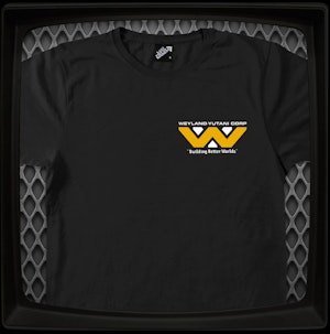 WEYLAND-YUTANI (BREAST PRINT) - SOFT JERSEY T-SHIRT