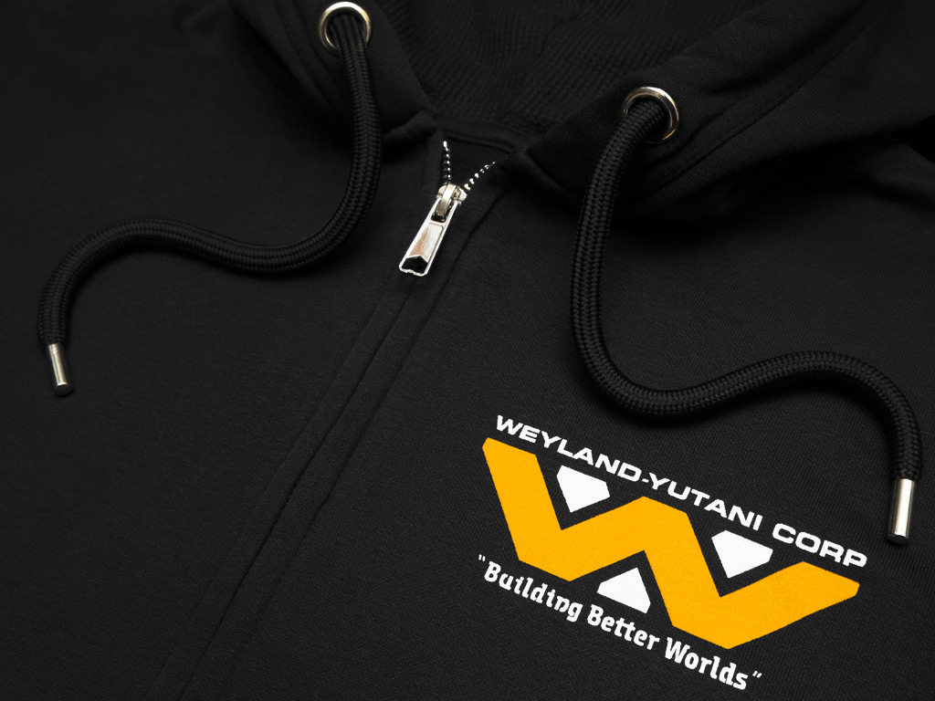 WEYLAND-YUTANI - BUILDING BETTER WORLDS - ZIP-UP HOODED TOP | Last
