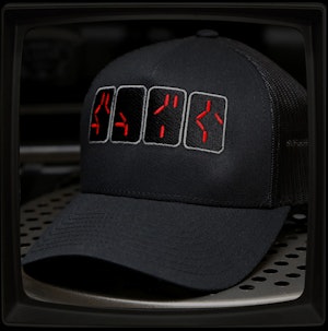 WHAT THE HELL ARE YOU? (BLACK) - SNAPBACK TRUCKER CAP