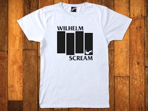 WILHELM SCREAM (WHITE) - SOFT JERSEY T-SHIRT-3