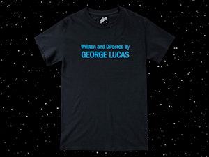 WRITTEN AND DIRECTED BY GEORGE LUCAS - REGULAR T-SHIRT-2