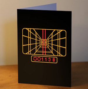 STAY ON TARGET - GREETING CARD