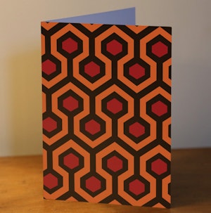 THE OVERLOOK HOTEL CARPET MOTIF - GREETING CARD